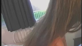 Horny MILF sucks a big cock on kitchen table