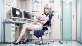 Blonde Nurse! Private Moments in the Hospital Corridor, Secrets Under That White Coat Are Insane!