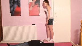 Sophie Face Standing In Socks & Barefoot