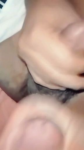 My friend just woke up, his cock is hard. I sucked it and he cum   Clip 2