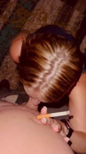 Smoke break always ends with a bj