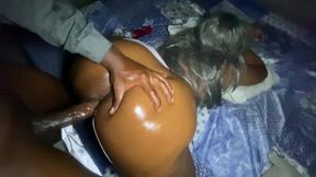 Granny gets fucked by her neighbor when she saw that he had a big cock