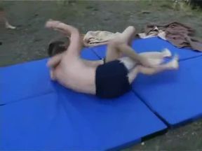 Boys wrestling - no nudity