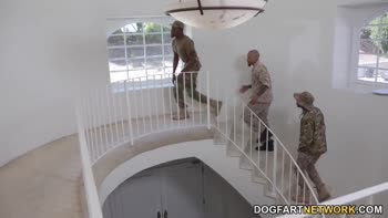 Cory Chase's Anal Gangbang with BBC Soldiers