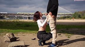 Public Sex Adventure: Satisfying Oral and Creamy Finish