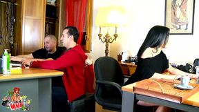 French Actress Lana Fever Gets Sexed Hard by Max Casanova's Huge Rod on the Couch