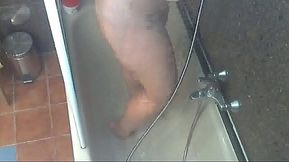 Shower Masturbation of a Busty Redhead, Solo and Sensual