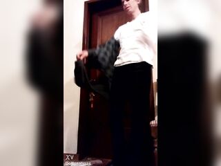 Gracious older homosexual dude undresses nude, performing a hawt striptease and fleshly dance in Monterrey, Nuevo Leon, Mexico.