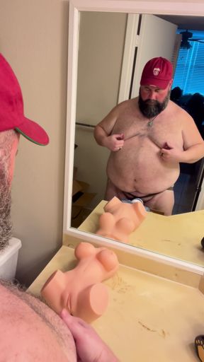 Eating My Load off a Toy Pussy