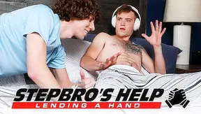 Stepbro Catches Horny Muscle Stud Mid-Masturbation — Steamy Gay Surprise