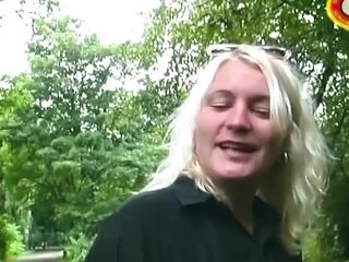 Golden-haired Inserts Thick Cucumber Then Rides Hard Weenie