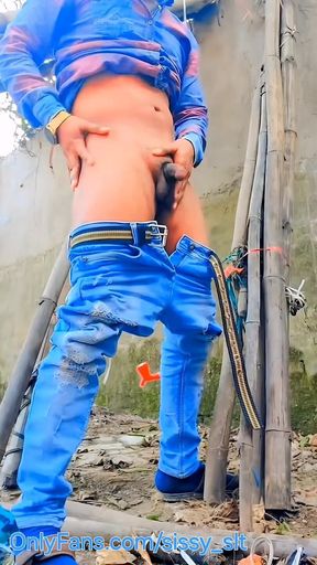 Femboy twink outdoor piss and fun compilation.mp4
