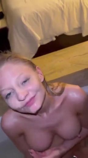 Snowbunny gets a rough BBC and enjoys it
