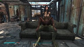 fallout 4 - mutant and busty gal fuck hardcore