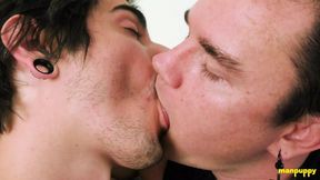 Leo Blue And Johnny Mercy Like Sucking Each Others Tongue