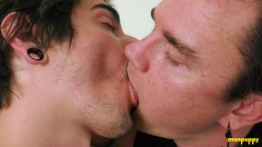 Leo Blue And Johnny Mercy Like Sucking Each Others Tongue