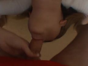 Huge tits blonde model gets tit fucked and blow a big dick