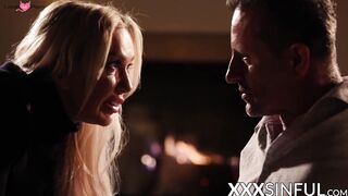 Amber Jayne and Kitty Li indulge in threesome fun with George Uhl
