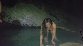 Hairy Asian Song Lee gets pounded outdoors!