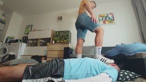 Trampling Including Sneaker-Sock-Feet Licking