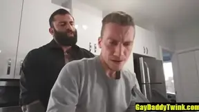 Markus Takes His Young Toy Hard Bare in the Kitchen – Hot Daddy Twink Sex 18+