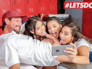 LETSDOEIT - College Girls Go Wild In Hot Group Fuck