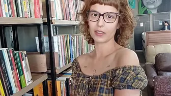 I got horny and gave my pussy to the library customer.