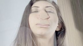 CRUSHING AND DEFORMING MY NOSE - BY SABRINA GREEN - CLIP 4 IN FULL HD