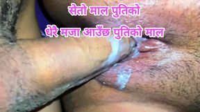 Hot creampie sex in winter season