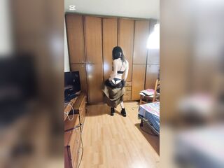 Trans latin babe masturbation