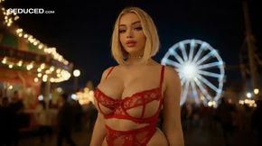 ahegao, titty drop, a woman grabbing and, video created by AI