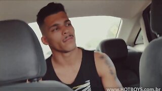 Hot uber ride in brazil: primo and ubers xxx adventure with big pau and hot boys