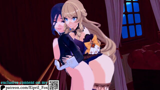 Futanari Navia Creampied Clorinde - Futa Genshin Impact Hentai