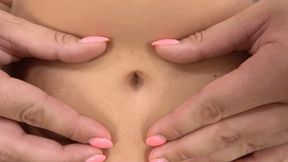 Teasing Curves of Chubby Vanessa: Czech Belly Stretches and Deep Navel Play part 2 (FullHD quality)