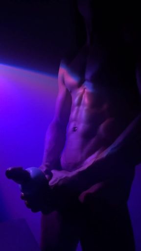 Dancing Stroking My Huge Black Cock Moaning Cumming