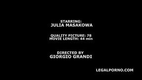 Trans Julia Masakowa 4on1 Toys, Balls Deep Anal, DAP, Gapes, Creampie and Swallow BTG018