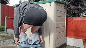 exposing myself in the garden