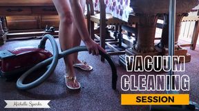 Vacuum cleaning session