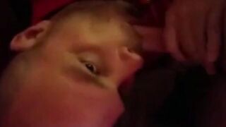 Amateur dude's first time with a straight tattooed guy - takes all the cum