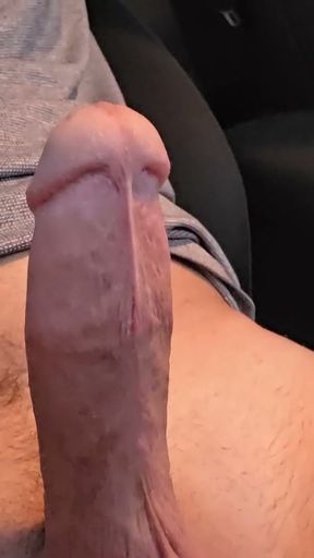 Jerking off cock in car public   Clip 1