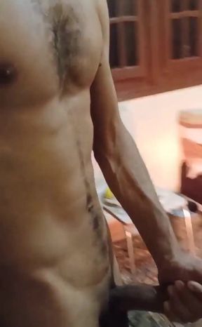 Hot Guy Masturbates His Big Cock