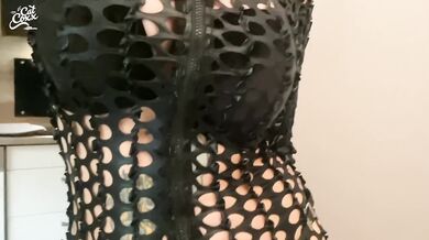 Dominatrix straps you down and fucks you hard with her strapon mom