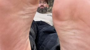 Desert Hike Foot Domination and Jack Off