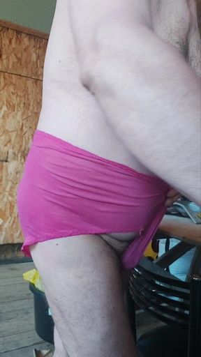 And again big granny panties.