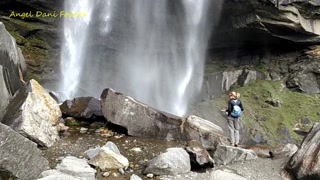 Walk with Angel Fowler to Waterfall on Mountains