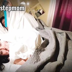 stepbrother visits his stepsister at midnight in her bed to fuck her pussy secretly from her family