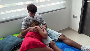 Pregnant Latina Stepsister Sucks and Squirts on My Big Cock