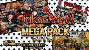 Poker Night Mega Pack (Vol 1, 2 & 4) Boys sucking their friend's feet for first time