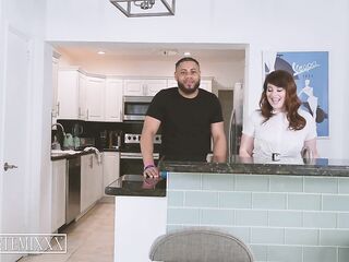 BBC Streamer Artemis gets oral-job underneath table by big ass concupiscent roommate Bea York
