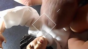 Dolls drenched in Cum